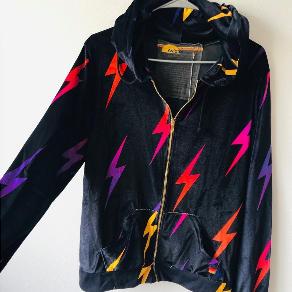 Aviator nation velvet bolt hoodie - Picture 3 of 5